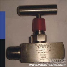 Válvula de aguja Mono-Flange Ss316 / F316 6000 Psi / Wog